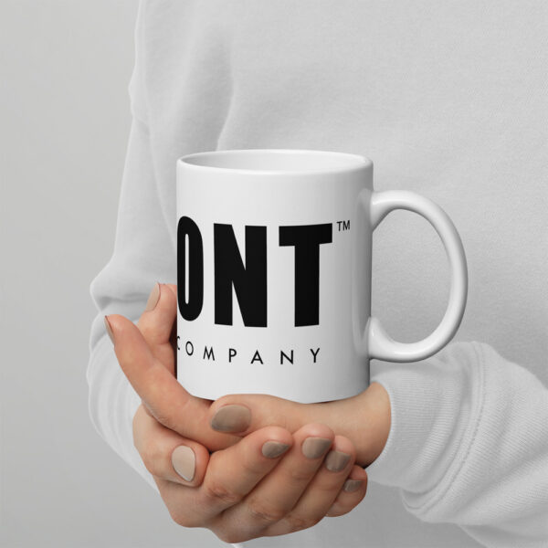 Deviont Coffee Mug - Moniker (White)