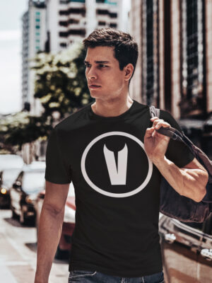 Tee - Monogram - Circle V (Black)