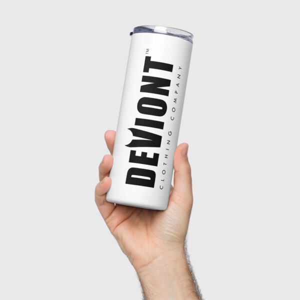 Stainless Steel Tumbler - Moniker (White)