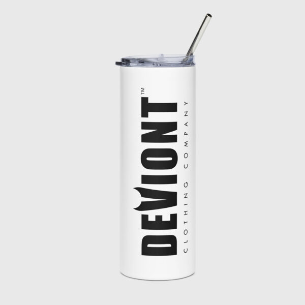 Stainless Steel Tumbler - Moniker (White)