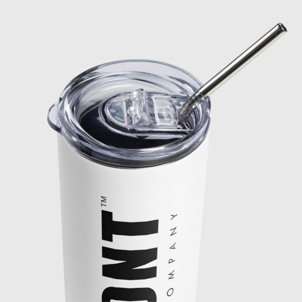 Stainless Steel Tumbler - Moniker (White)