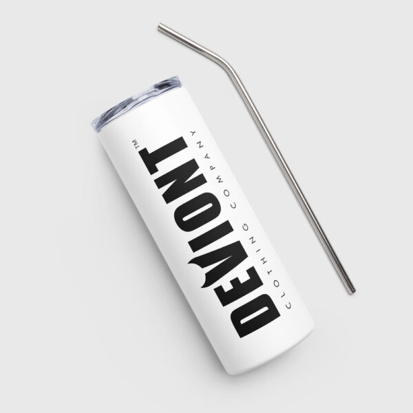 Stainless Steel Tumbler - Moniker (White)