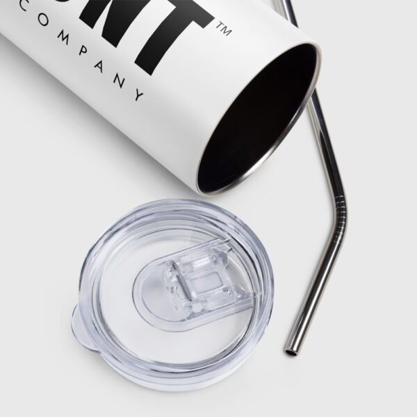 Stainless Steel Tumbler - Moniker (White)