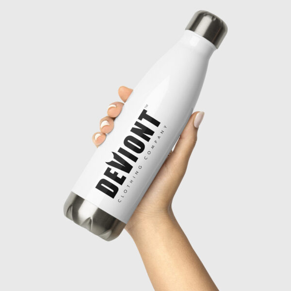 Stainless Steel Water Bottle - Moniker (White)