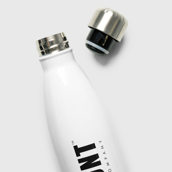 Stainless Steel Water Bottle - Moniker (White)