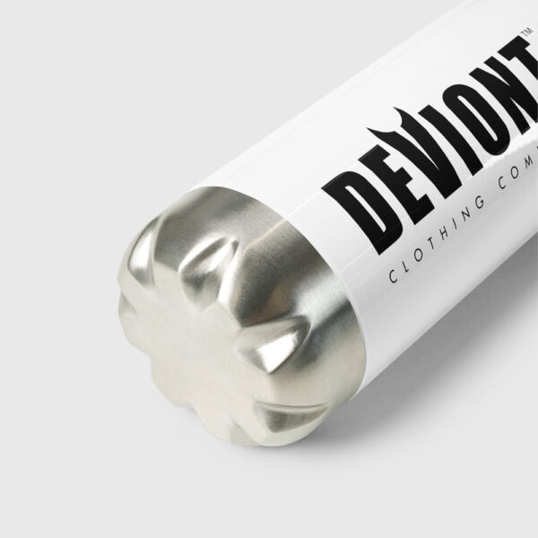 Stainless Steel Water Bottle - Moniker (White)