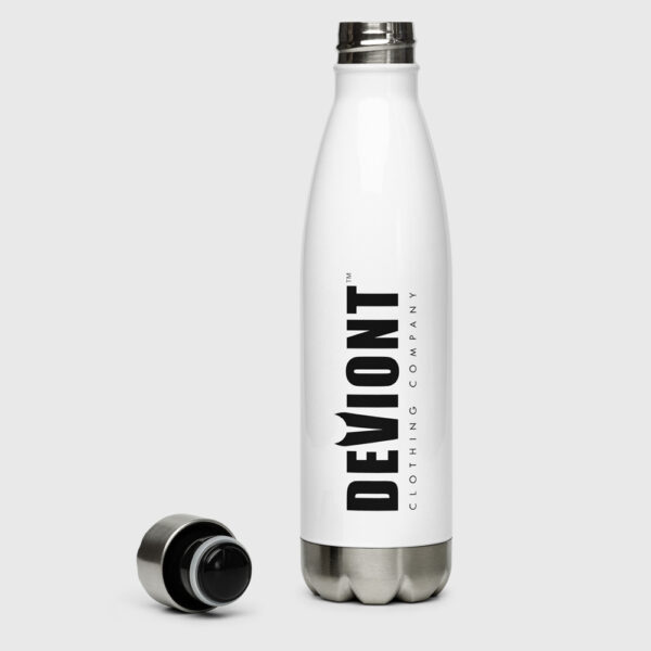 Stainless Steel Water Bottle - Moniker (White)