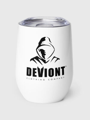 Wine Tumbler - Devious Monk (White)