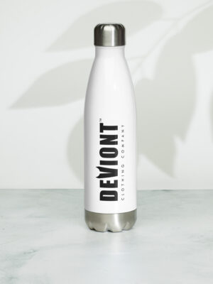 Stainless Steel Water Bottle - Moniker (White)